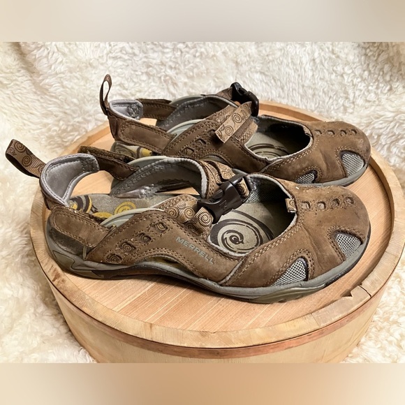 Merrell Brown Siren Ginger Brindle Mary Jane Sandals Shoes Hiking Walking Size 7 - Picture 1 of 8